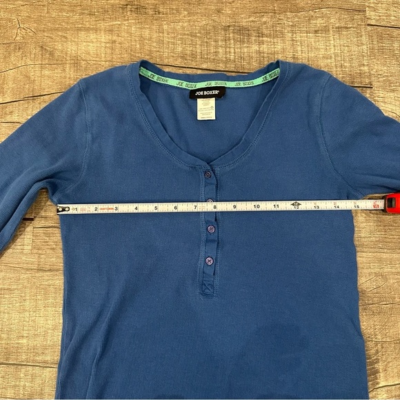Joe Boxer‎ Women's Cotton Undershirt Pajamas Sleep Shirt Blue Size Small - Picture 4 of 7